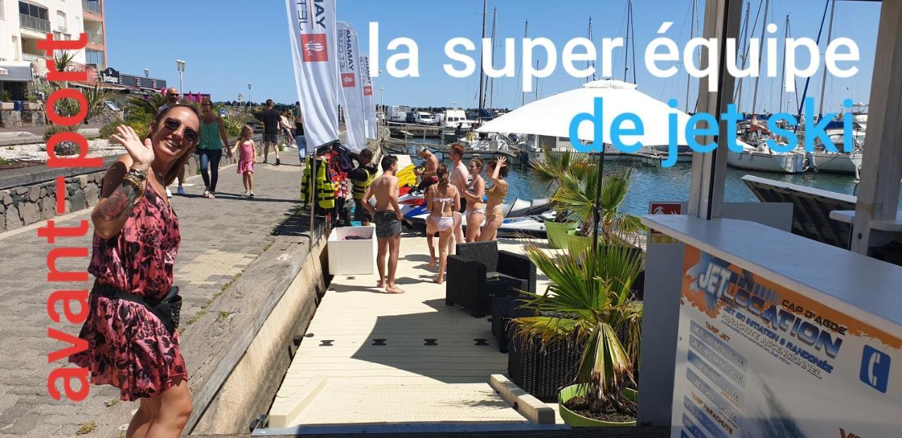 Residence De Standing La Pecherie Spacieux T3 Comme Un Cocon Familial Vue Mer Et Sur L'Avant Port Sur Le Bout Du Bout De Cap D'Agde Seule Cap En Occitanie Exterior foto